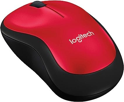 Brand Logitech Color Red Connectivity Technology USB, Radio Frequency Special Feature Wireless, Portable, Lightweight Movement Detection Technology Optical