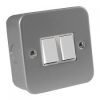 Metal Clad 2 Gang 2 Way Switch