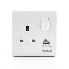 Single Socket With USB 13Amps