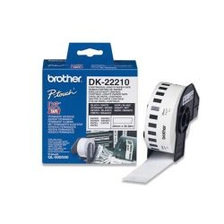 Brother DK-22210 Black on white tape