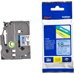 Brother TZE-541 18mm Black on Blue Label Printer tape