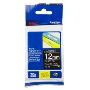 Brother TZe-335 White On Black Laminated Tape