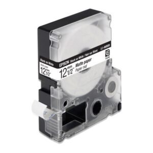 Epson LC-4TBN9 Black on Clear Tape