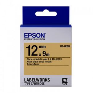 Epson LK-4YBP Black on Yellow Label Tape – 12mm x 9m
