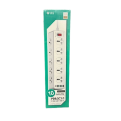 Lightwave LW-EXT-106U-3P 10-Socket Extension With Surge Protection