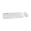 Logitech Pebble 2 Bluetooth Keyboard Combo - Tonal White - US INTL (920-012240)