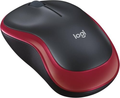 Logitech Wireless Mouse M185 Red - 910-002237