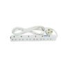 Power King 6-Way Power Extension Cable - White