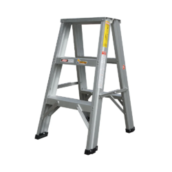 Aluminium Double Sided A Shape Step Stool Ladder 3 Steps (IDSL3)