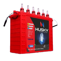 Husky India 200Ah Tall Tubular Battery High Performance, Long Life & Low Maintenance