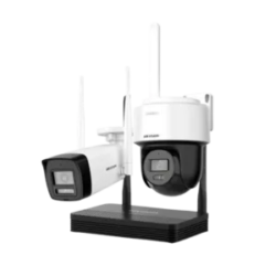 Hikvision 4MP H.265 One bullet + One PTDome WiFi NVS Kit - NKS424W03H