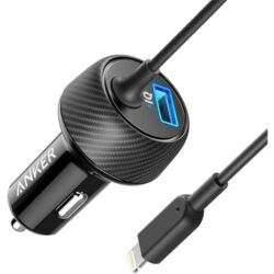 Anker A2214H11 PowerDrive 2 Elite With Lightning Connector - Black