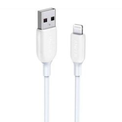 Anker A8812H21 PowerLine III Lightning Cable, (3ft) Charger - White