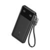 Anker Power Bank with Built-in USB-C Cable and Lanyard (10,000mAh, 22.5W USB-C Charging) – A1257H21 – Black
