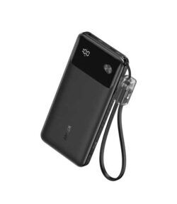 Anker Power Bank with Built-in USB-C Cable and Lanyard (10,000mAh, 22.5W USB-C Charging) – A1257H21 – Black