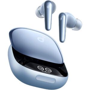 Anker Soundcore Liberty 4 Pro True Wireless Noise-Canceling Earbuds – A3954HG1 – Glossy Light Blue
