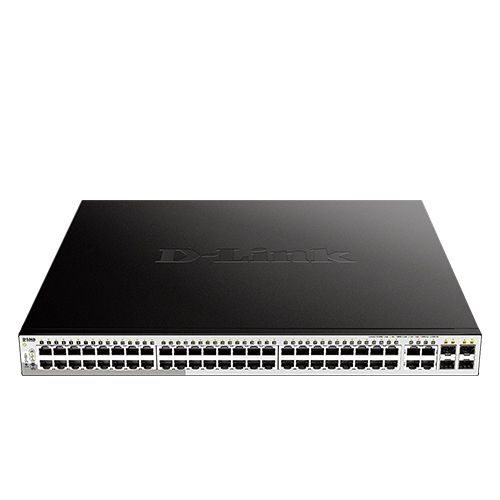 D-Link DGS-1250-52XMP 52-Port 10-Gigabit Smart Managed PoE Switch