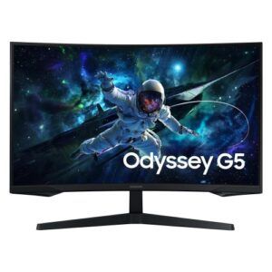 Samsung 32″ Odyssey G5 G55C QHD 165Hz Curved Gaming Monitor – LS32CG552EMXUE