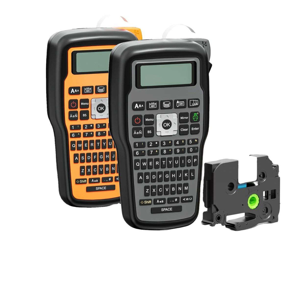 E1000 PRO Handheld Label Printer – 3.5mm to 12mm Thermal Transfer Alternative to Brother PT-H110