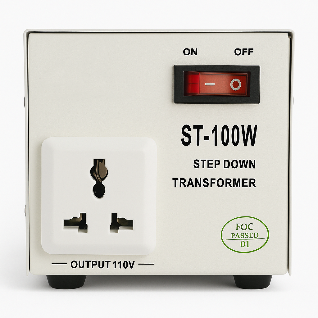 100 Watts Step Down Transformer 220V to 110V Voltage Converter for Appliances and Electronics