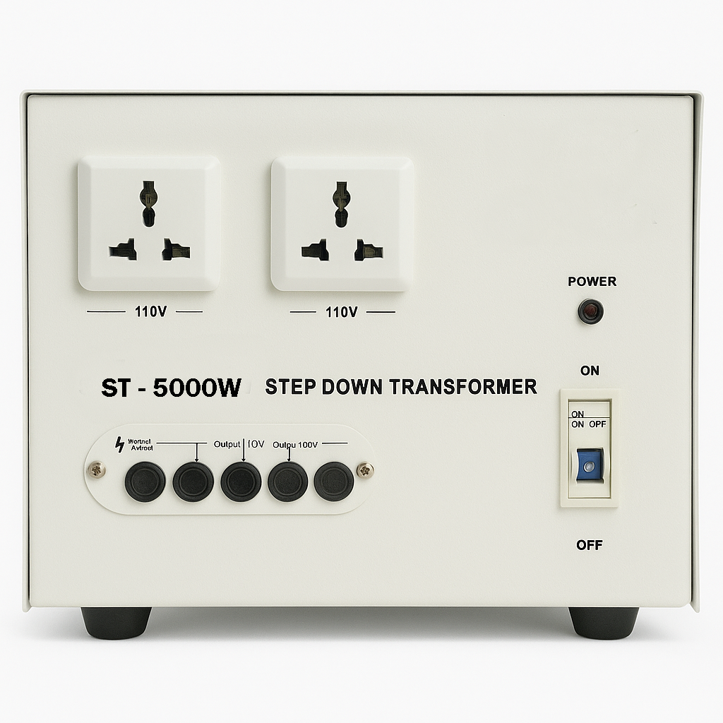 thumbnail image 2 of Lvyuan 500W-5000W Step Up/Down Voltage Converter – 110V-220V / 220V-110V With 4 Outlets & Universal Plugs 2 of 3