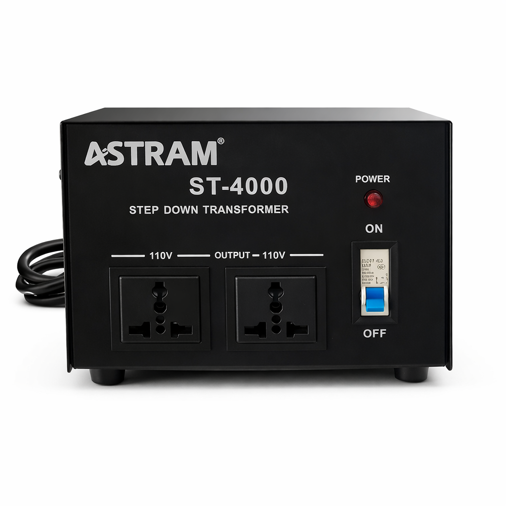 4000W Step Down Transformer 220V to 110V Voltage Converter with Dual Universal Output Sockets