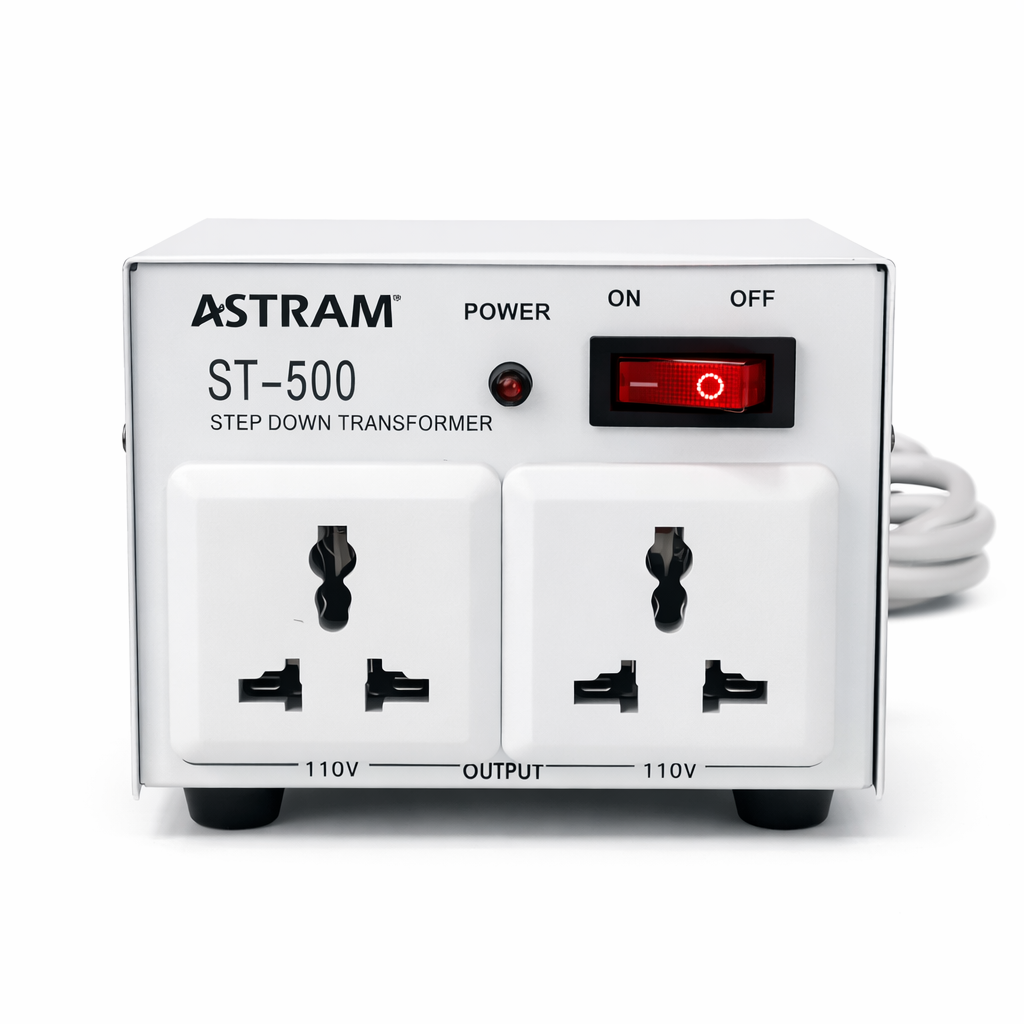 Astram 500W Step Down Transformer 220V to 110V Voltage Converter with UK Plug