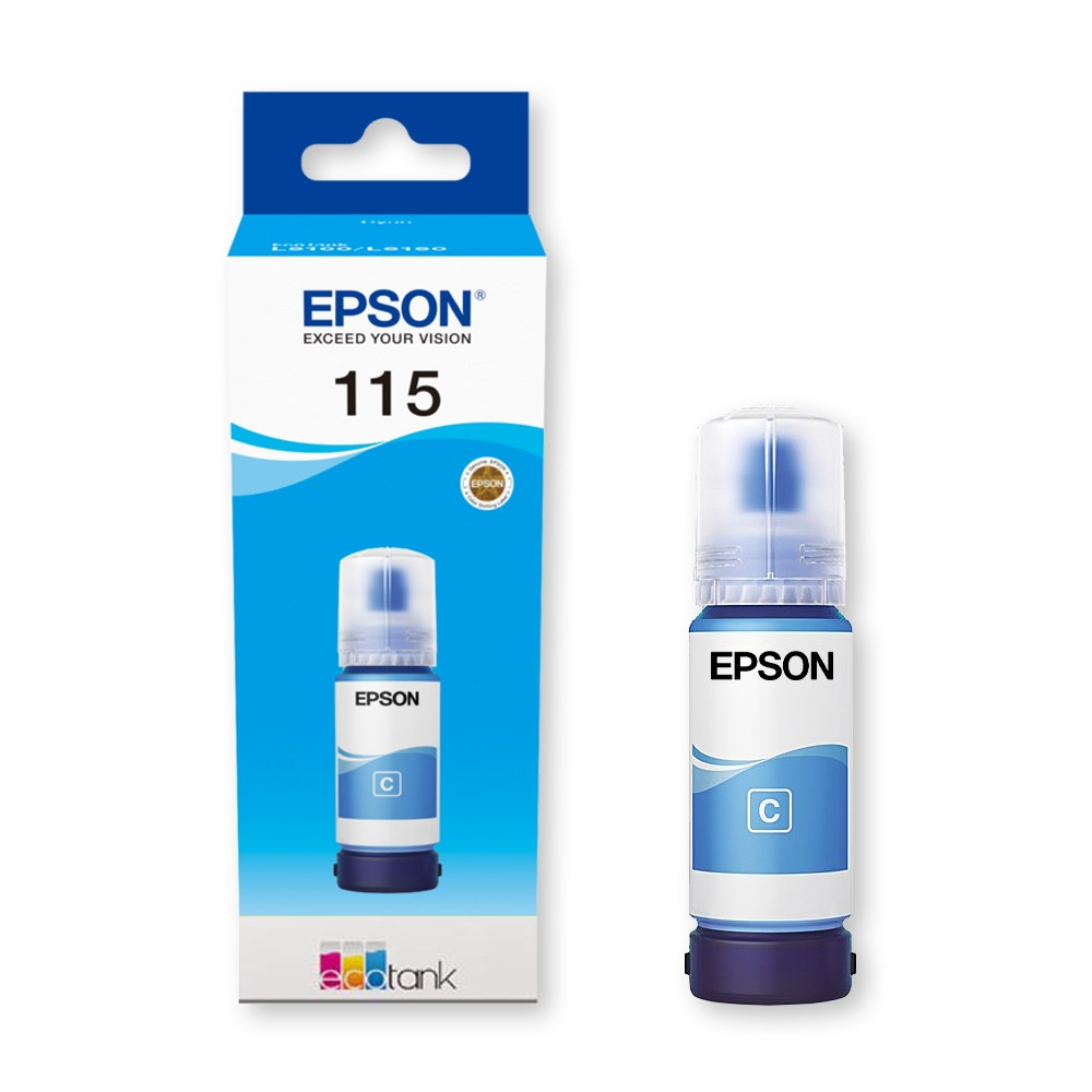 Epson 115 EcoTank Cyan Ink Bottle (C13T07D24A)