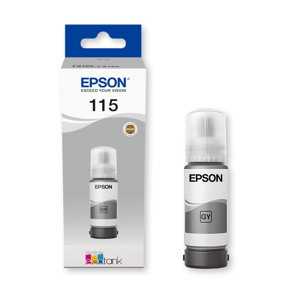 Epson 115 EcoTank Grey Ink Bottle (C13T07D54A)