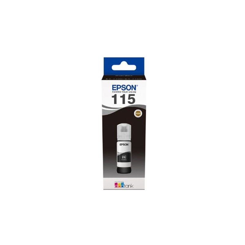 Epson 115 EcoTank Pigment Black Ink Bottle (C13T07C14A)