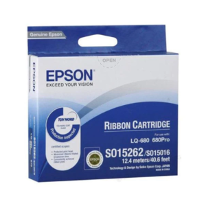 Epson SIDM Black Ribbon Cartridge for LQ-670LQ-680 (C13S015262BA)