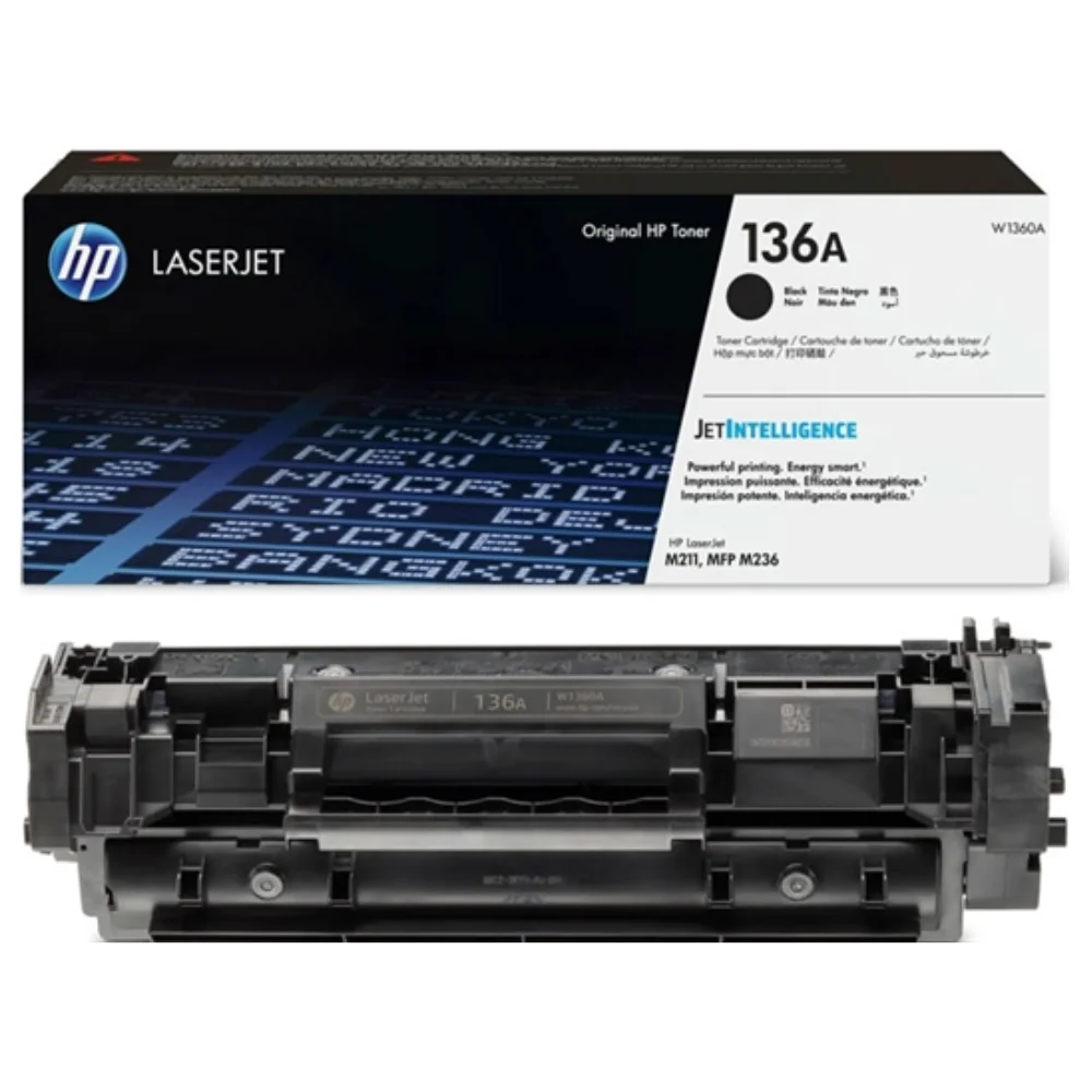 HP 136A Black Original LaserJet Toner Cartridge (W1360A)