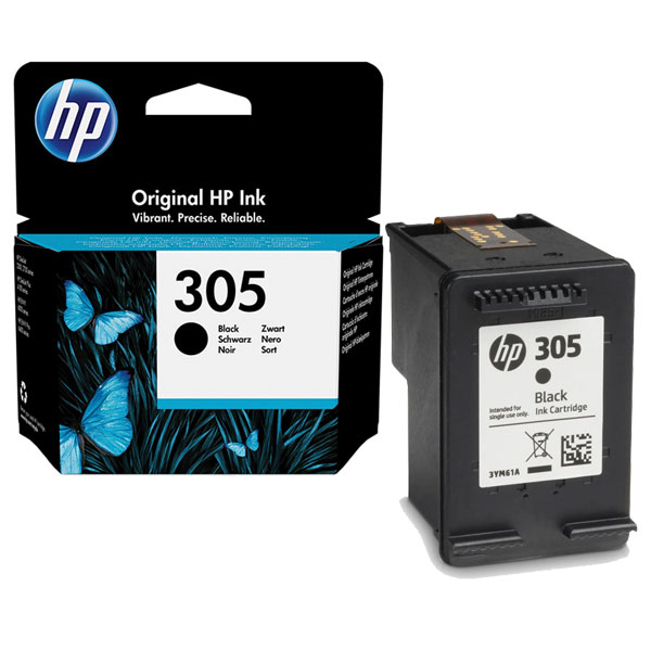 HP 305 Black Original Ink Cartridge (3YM61AE)