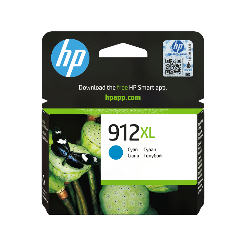 HP 912XL High Yield Cyan Original Ink Cartridge (3YL81AE)