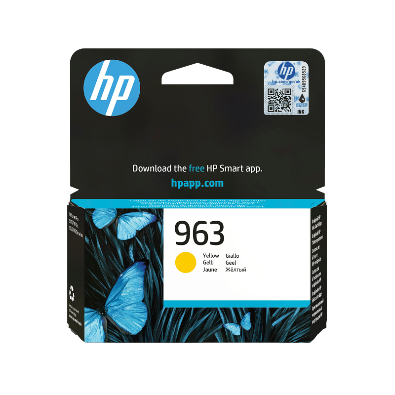HP 963 Yellow Original Ink Cartridge (3JA25AE)