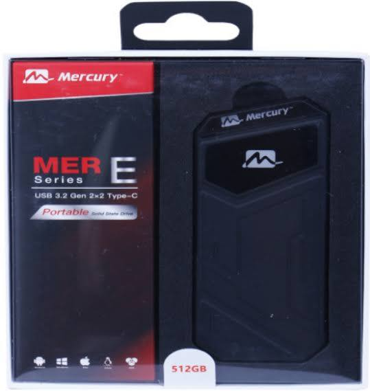 Mercury Portable SSD 512GB RGB USB 3.2 Type-C (MERCURY MERE-512)