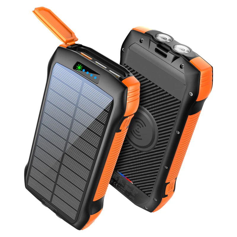 Promate 20000mAh Rugged EcoLight™ Solar Power Bank (SolarTank-20PDQi)