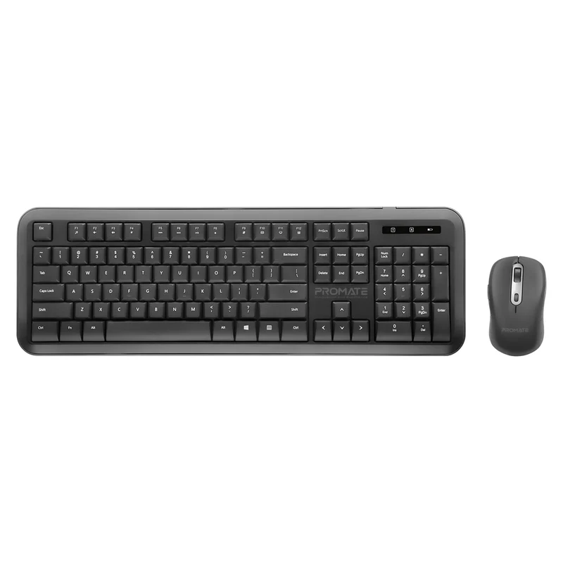 Promate Dual Interface Full Size Wireless Keyboard and Mouse Combo (ProCombo-6)