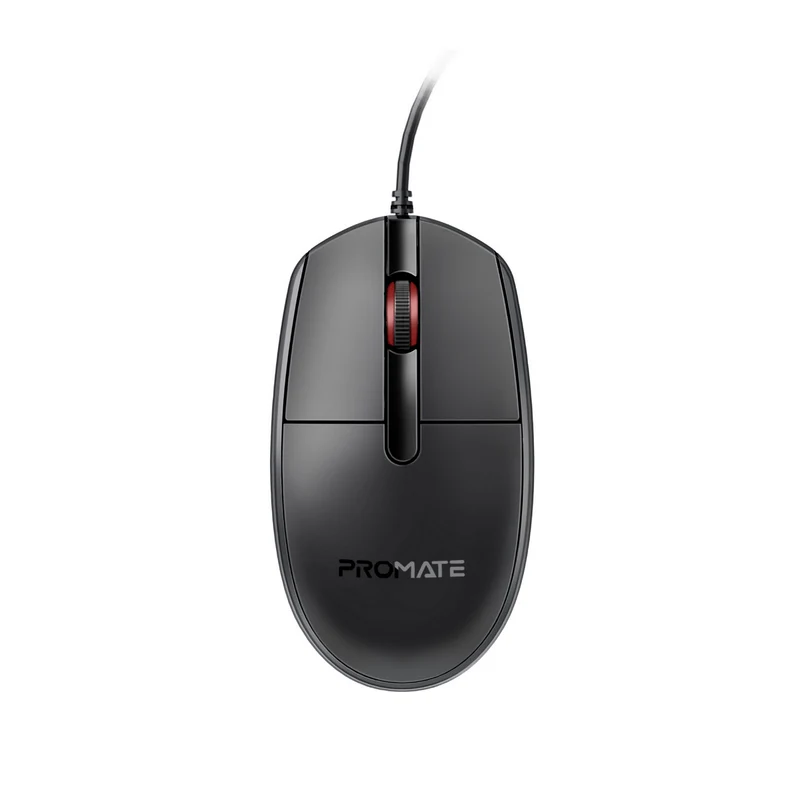 Promate Ergonomic Design Wired Optical Mouse (CM-1200)