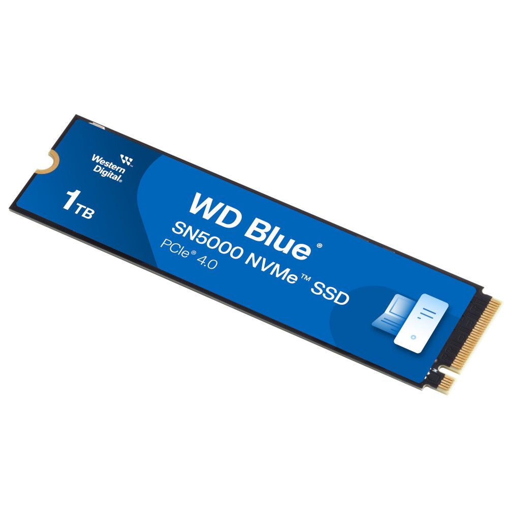 WD 1TB Blue SN5000 NVMe Internal SSD – PCIe Gen 4.0, M.2 2280, Up to 5,150 MB/s (WDS100T4B0E-00CNZ0)