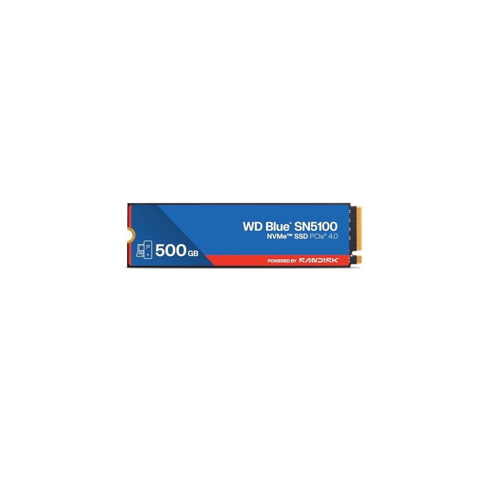 WD 500GB Blue SN5100 NVMe Internal SSD – PCIe Gen 4.0, M.2 2280, Up to 6,600 MB/s (WDS500G5B0E-00CPE0)