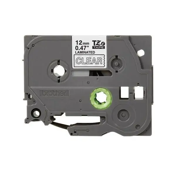 Brother Laminated 12mm WZC-S131 Black on Clear Label Cartridge Compatible (WZC-S131)