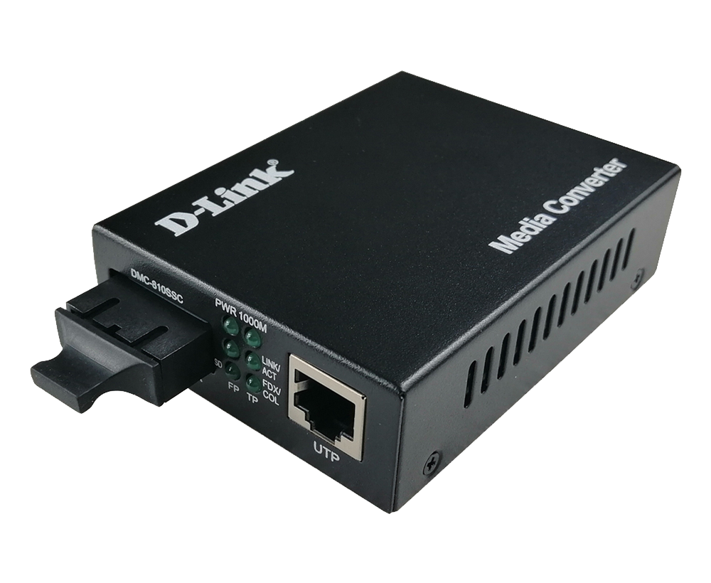 D-Link 1000Base-T to 1000Base-LX Single-Mode Media Converter (DMC-810SSC)