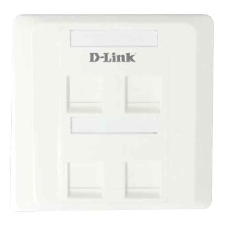 D-Link Four-Port Faceplate (NFP-0WHI42)