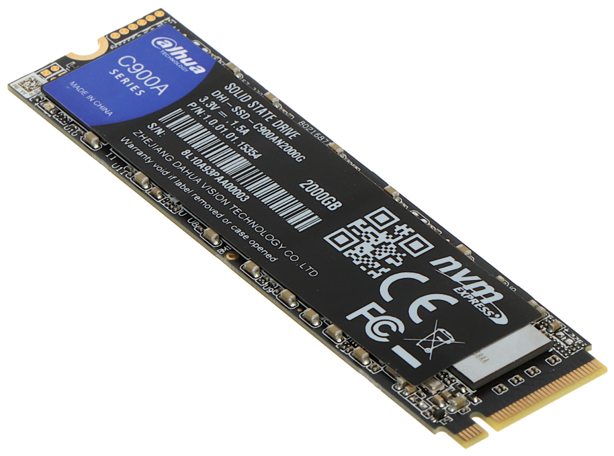 Dahua 2TB NVMe M.2 PCIe Gen 3x4 2280 SSD (DHI-SSD-C900AN2000G-B)