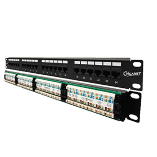 Giganet Category 6 UTP 19 Inch 24-Port Patch Panel (GN-C6-PP-24)