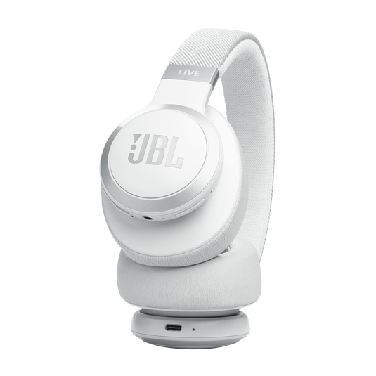 JBL LIVE 770NC Wireless Headphones with Noise Cancelling – White (JBLLIVE770NCWHT)