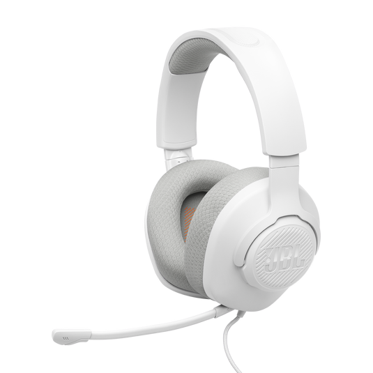JBL Quantum 100 M2 Over-Ear Wired Gaming Headset with Mic – White (JBLQTUM100M2WHT)