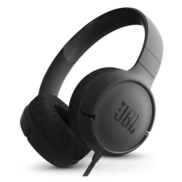 JBL Tune 500 Wired On-Ear Headphones Black (JBLT500BLK)