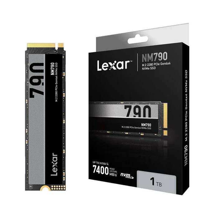 Lexar LNM790 Internal SSD M.2 PCIe Gen 4x4 NVMe 2280 1TB (LNM790X001T-RNNNG)